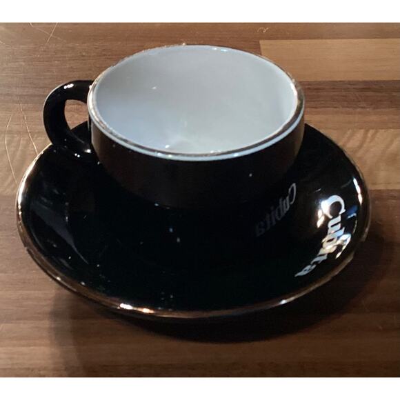 CUBITA Black & Gold Espresso Cup & Saucer - Picture 5 of 9